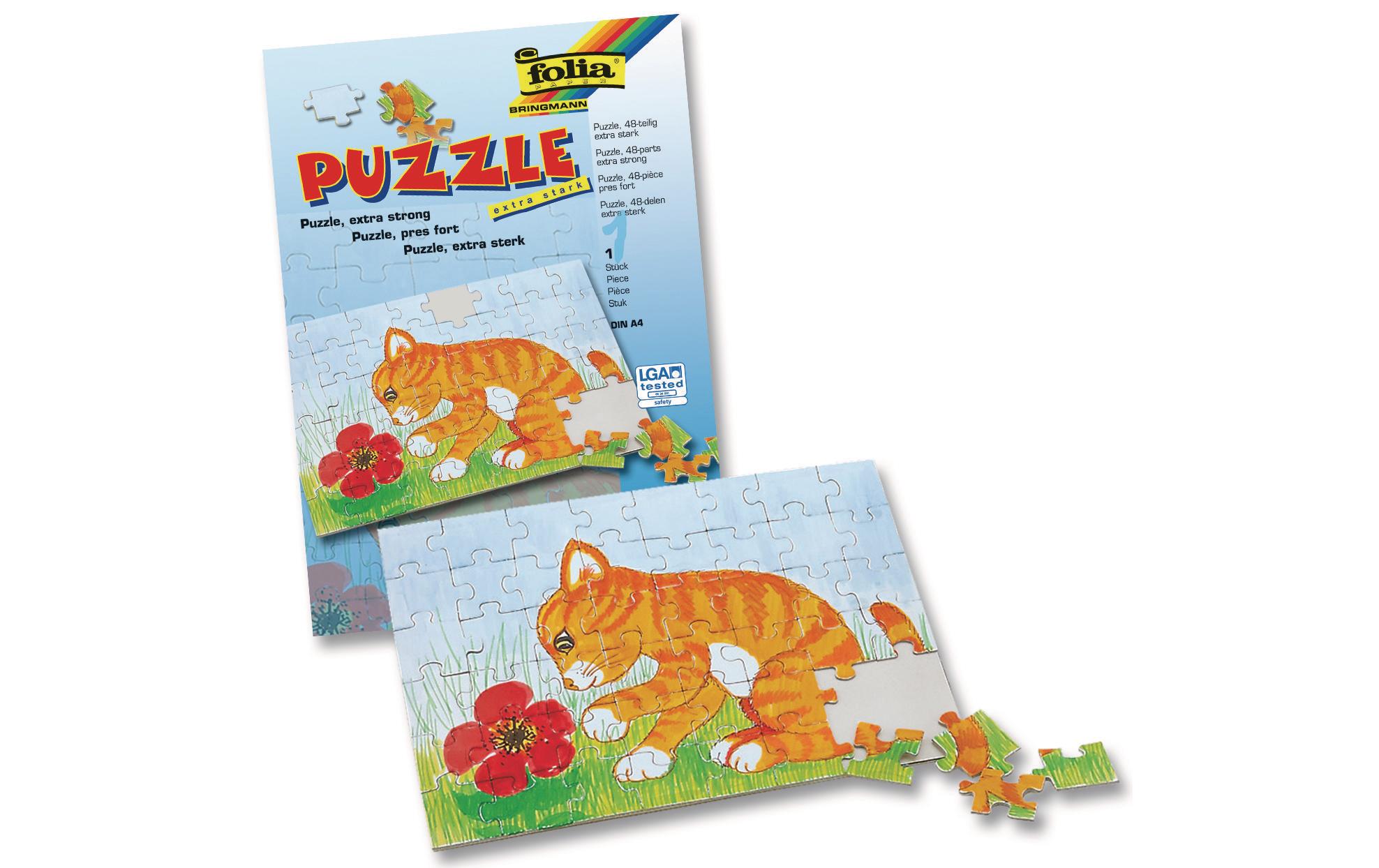 Papp-Puzzle A4 1 StückBlanko Puzzle