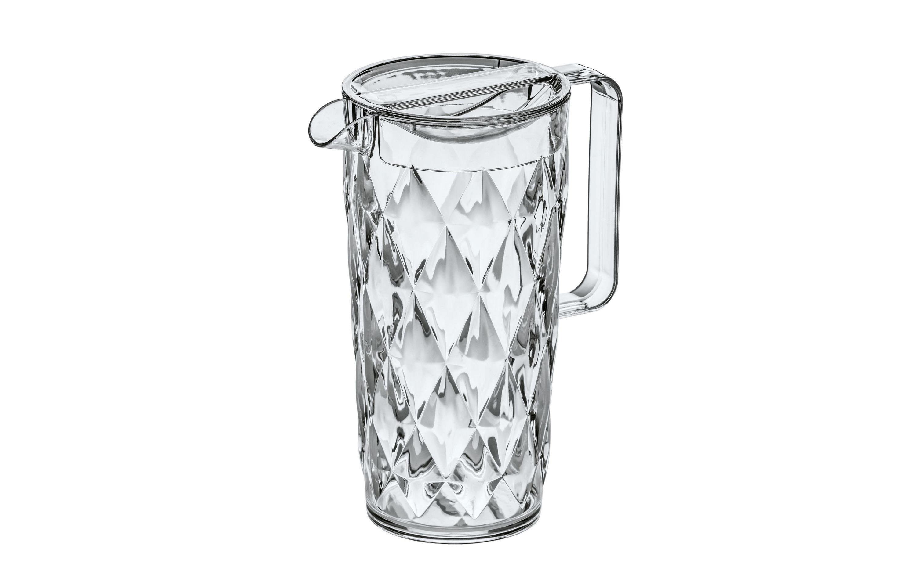 Krug Crystal 1.6 l TransparentKunststoff-Karaffe mit Deckel und Henkel