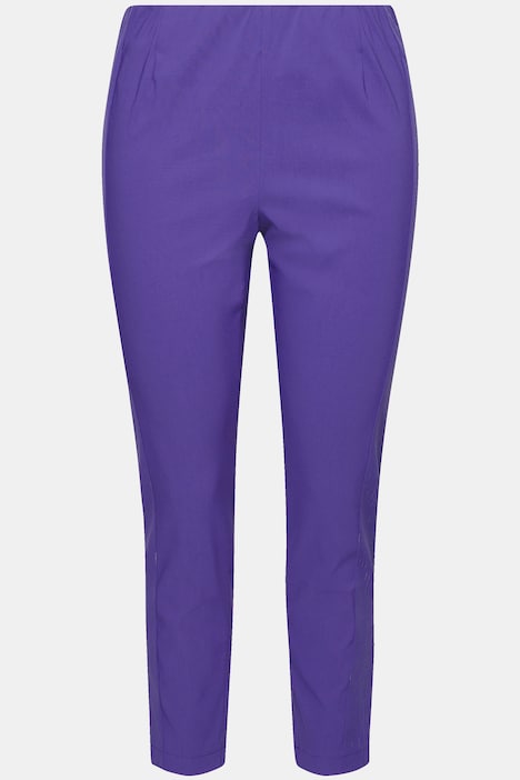 Bengalin-Hose, elastischer Slim Fit, Metallic-Druck