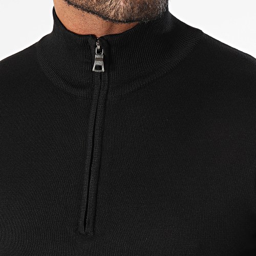 Lot De 2 Pulls Col Zippé Noir Beige Clair
