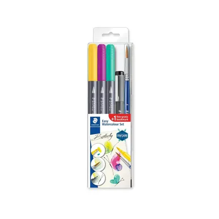 STAEDTLER® 3001 Doppelfasermaler mit Pinselspitze, wasservermalbar