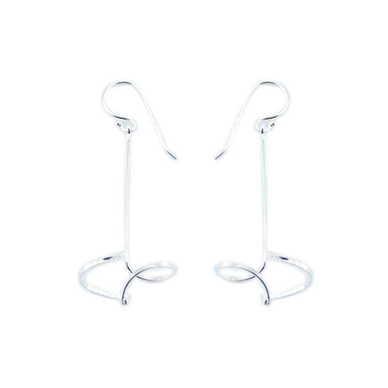 Boucles d'oreilles longues forme goutte
