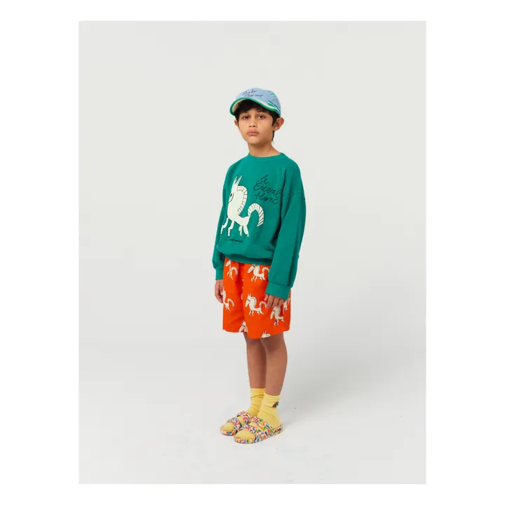Bobo Choses Exclusivité Bobo Choses x Smallable - Sweat Coton Bio Cheval | Vert