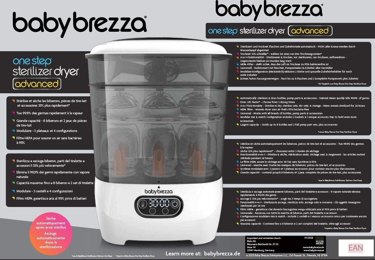 Baby Brezza Sterilizer Dryer Advanced