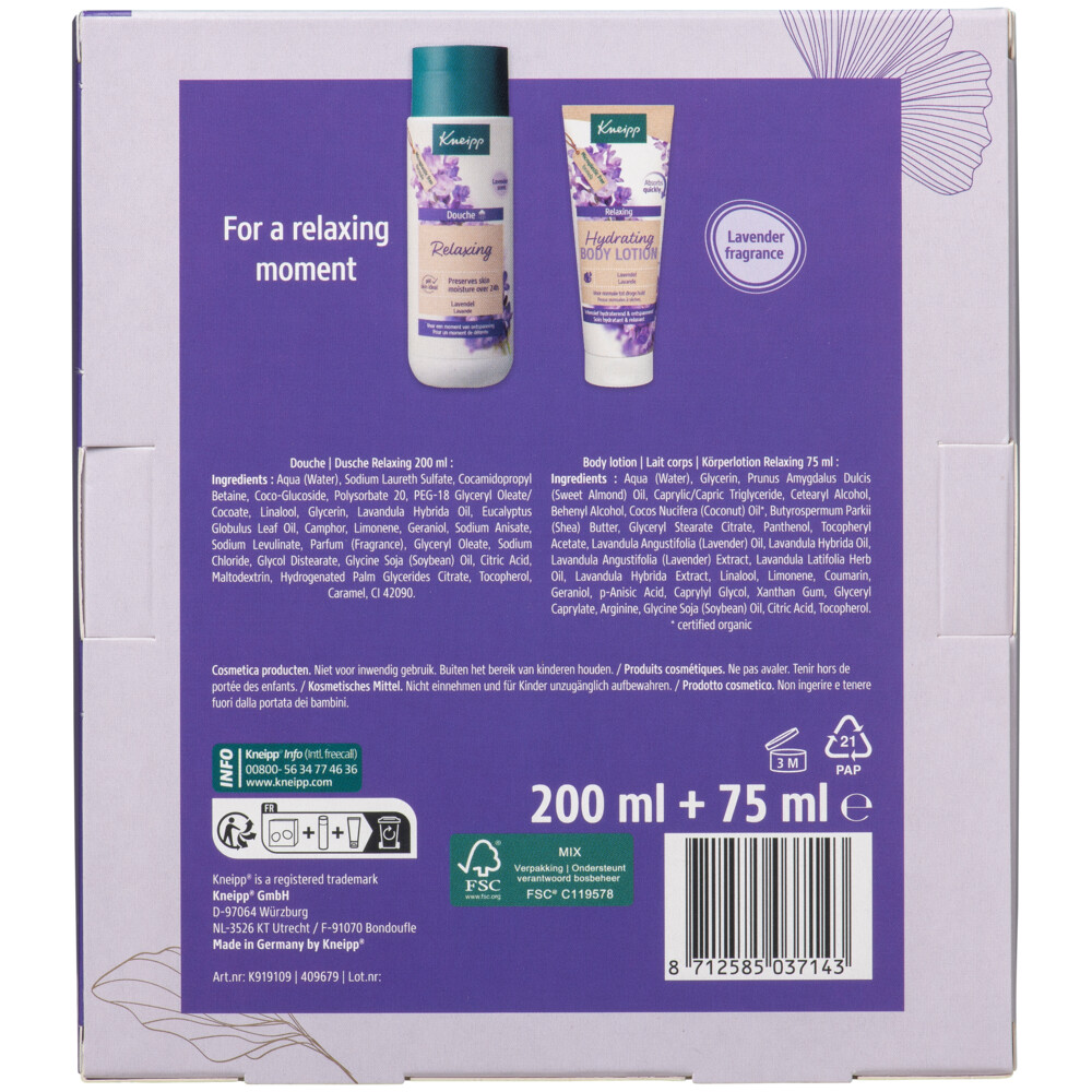 Kneipp Geschenkset Relaxing Moments 1 set