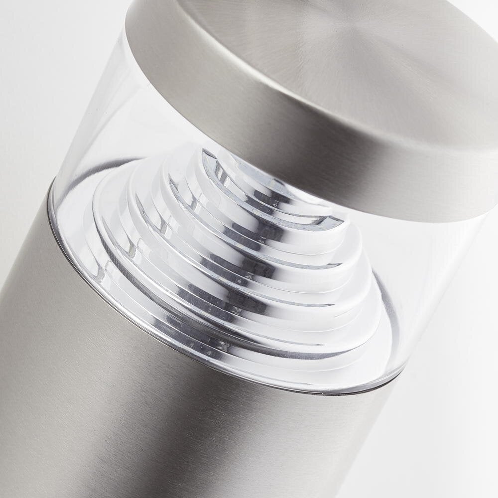 Avon LED wandlamp in zilver, 4W, 460lm, IP44, schuin