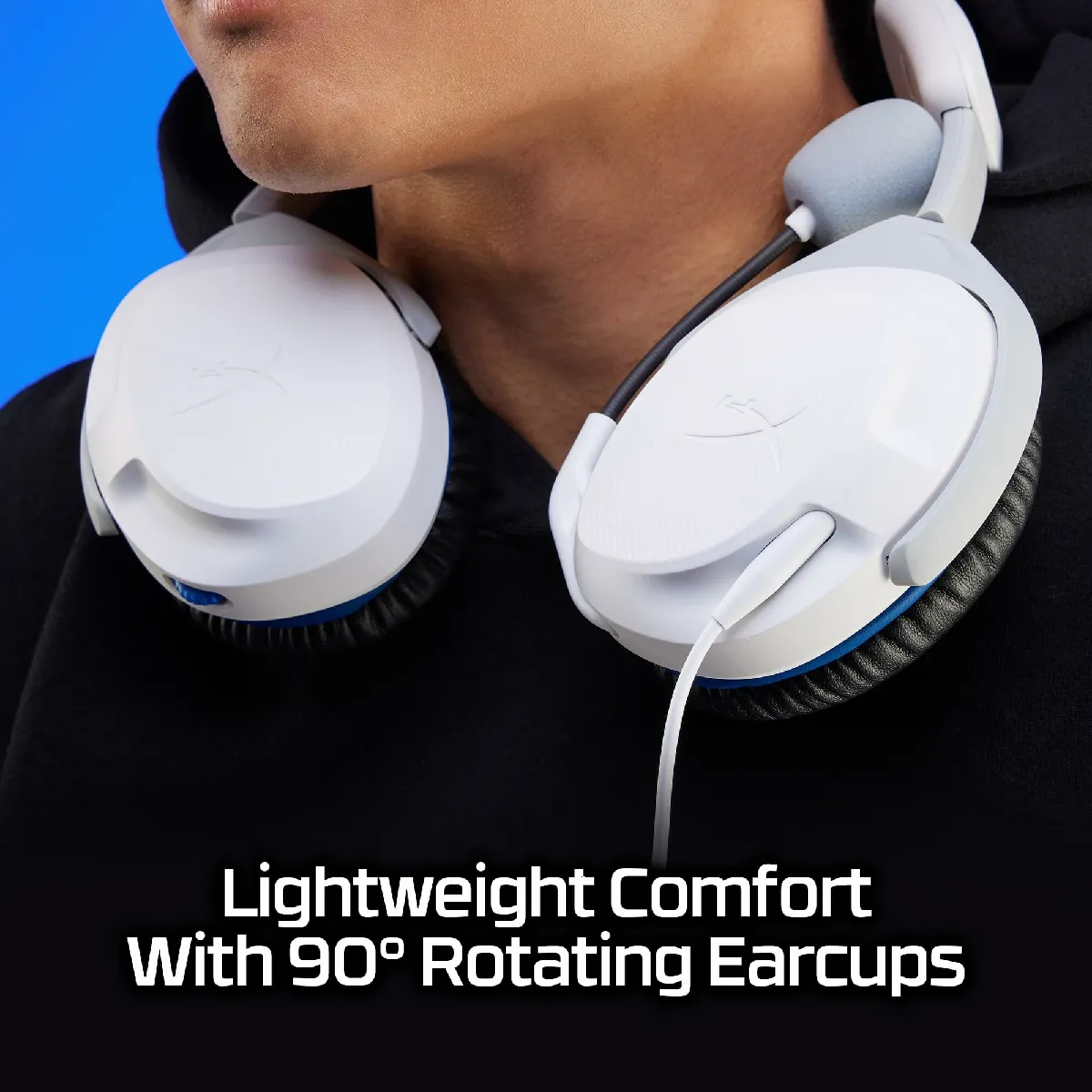 HyperX Cloud Stinger 2 ? Gaming Headset for Playstation, Signature Comfort, Adjustable Headband, Wired, White
