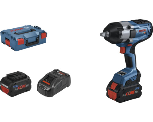 Accu slagschroevendraaier GDS 18V-1000, inclusief 2x ProCORE accu's (8,0 Ah) en lader