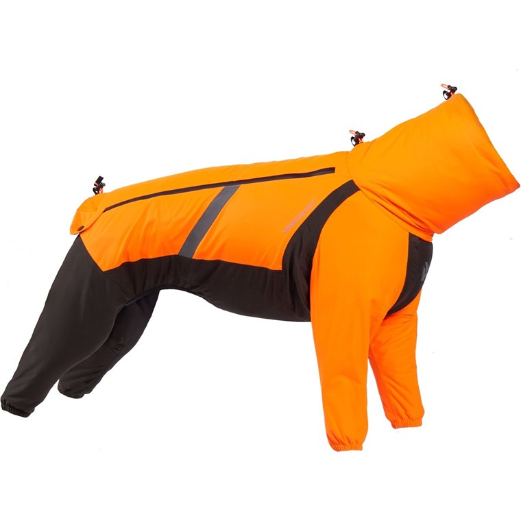 Non-stop dogwear Fjord Overall Raincoat Orange/Black