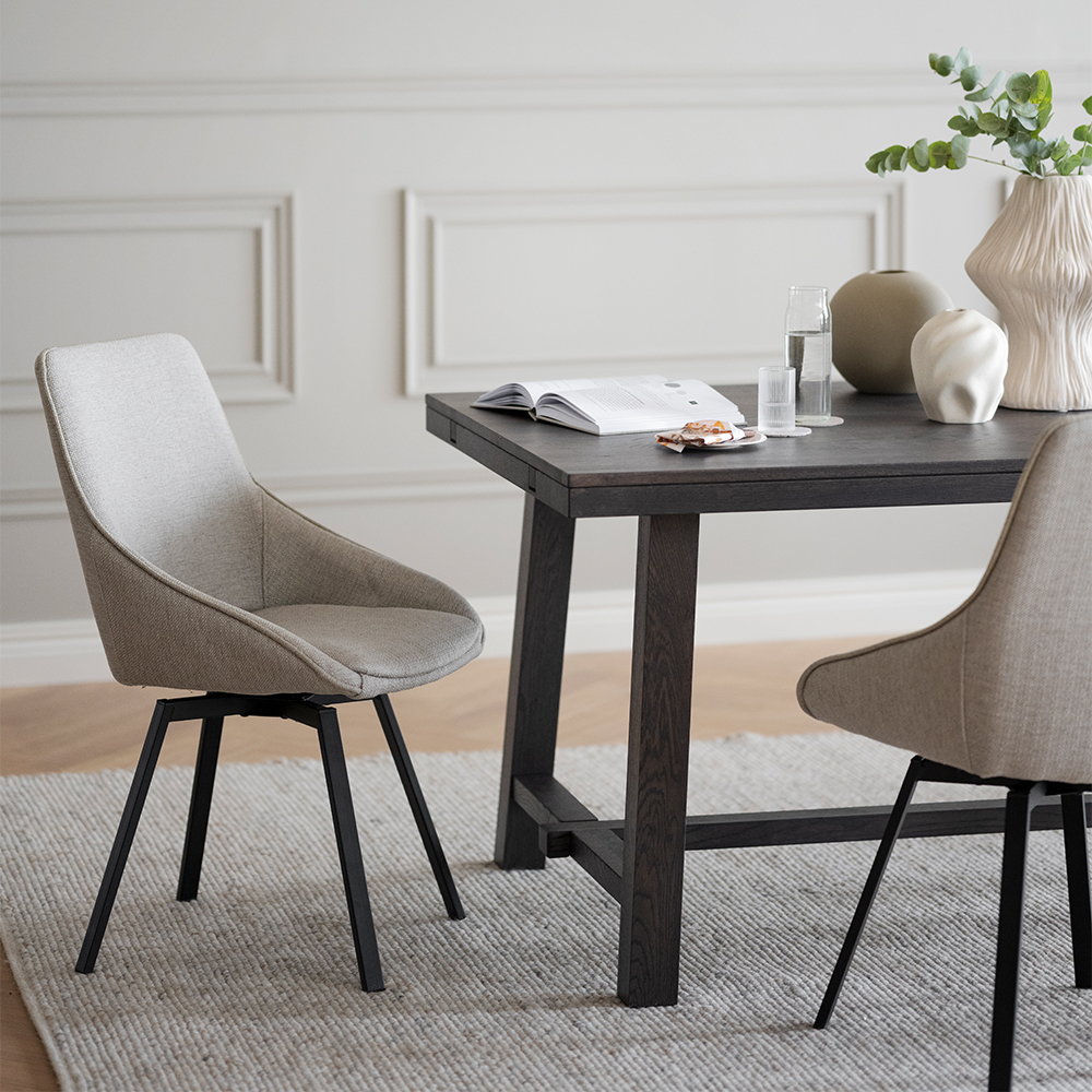 Draaibare eetkamerstoel Alison Alison draaibare eetkamerstoel beige