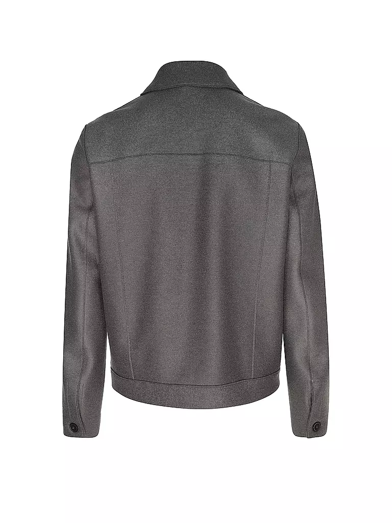 HARRIS WHARF LONDON Wolljacke grau
