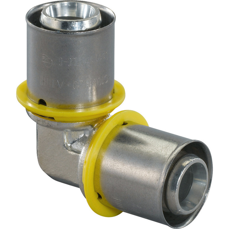 Uponor MLC-G gas pers kniekoppeling 90° 20mm
