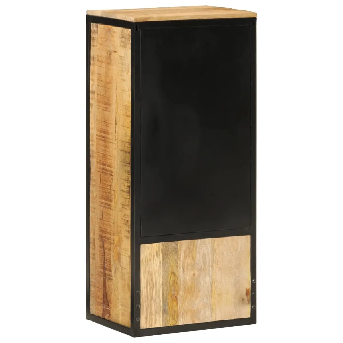 vidaXL Armoire de salle de bain - Manguier et fer