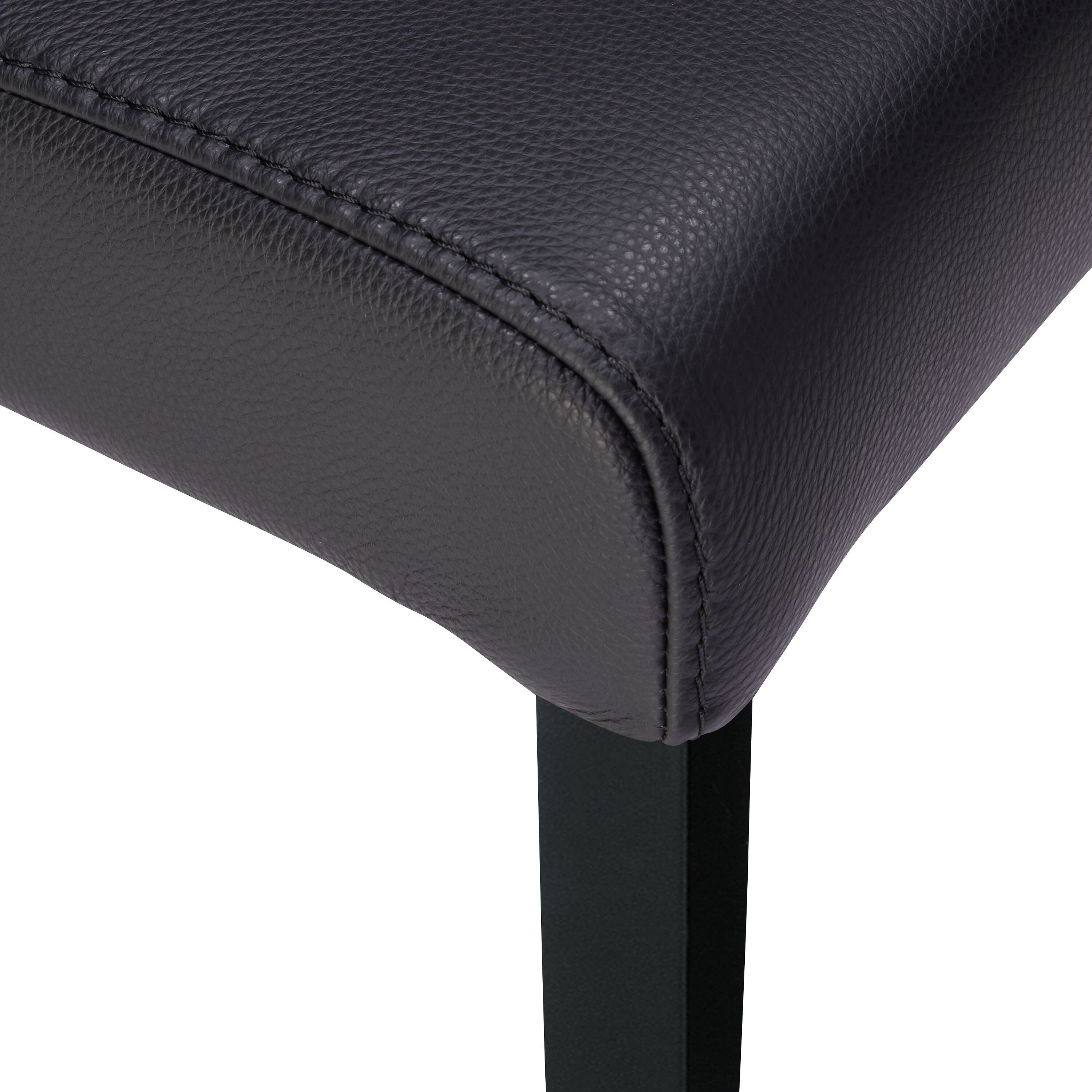 TWEED Stuhl - Schwarz / B: 47.0 cm x T: 55.0 cm x H: 84.0 cm