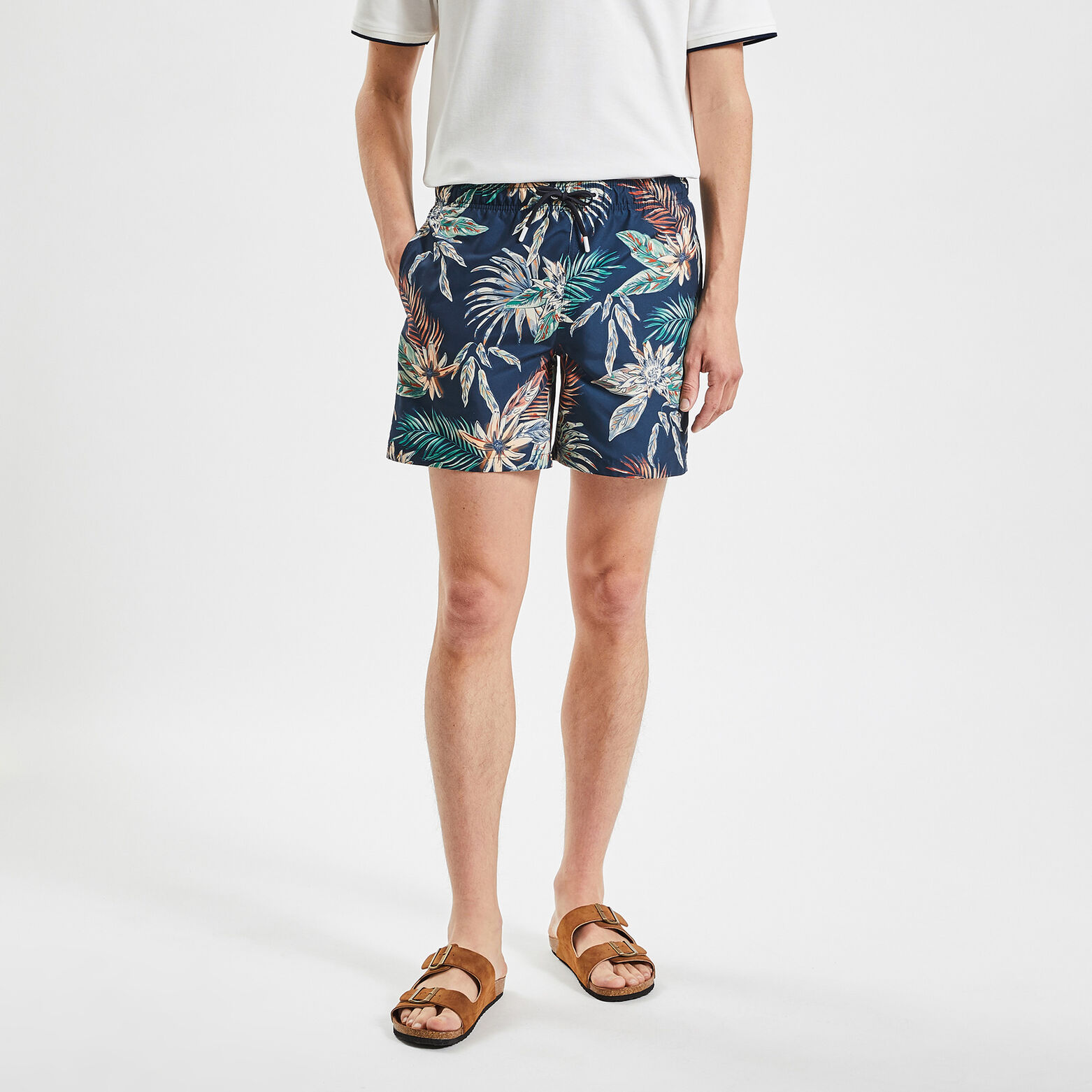 Maillot de bain imprimé Bleu foncé