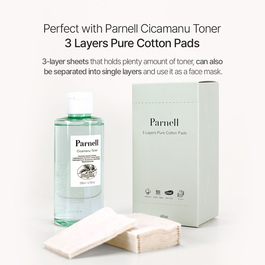 Parnell - 3 lagen pure katoenen pads