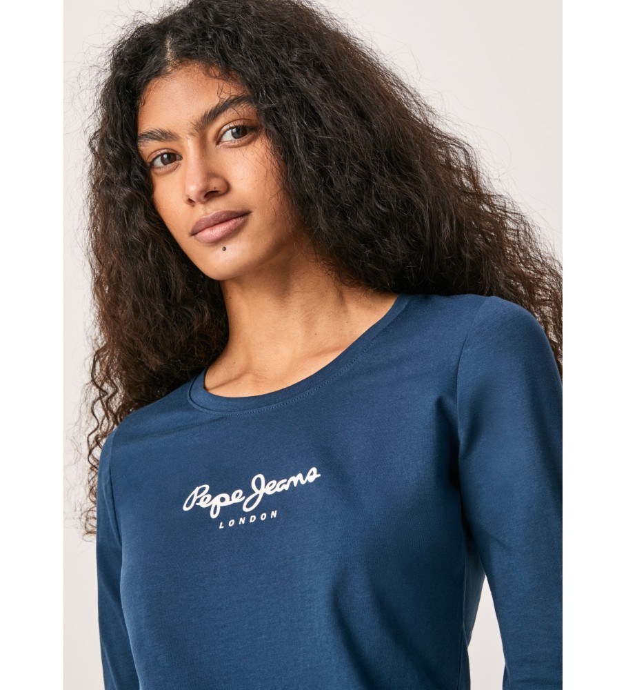 Camiseta Pepe Jeans New Virginia Ls N azul marinho