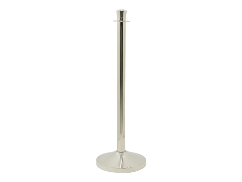 Securit® Classic Chrome afspærringsstolpe på fod stål