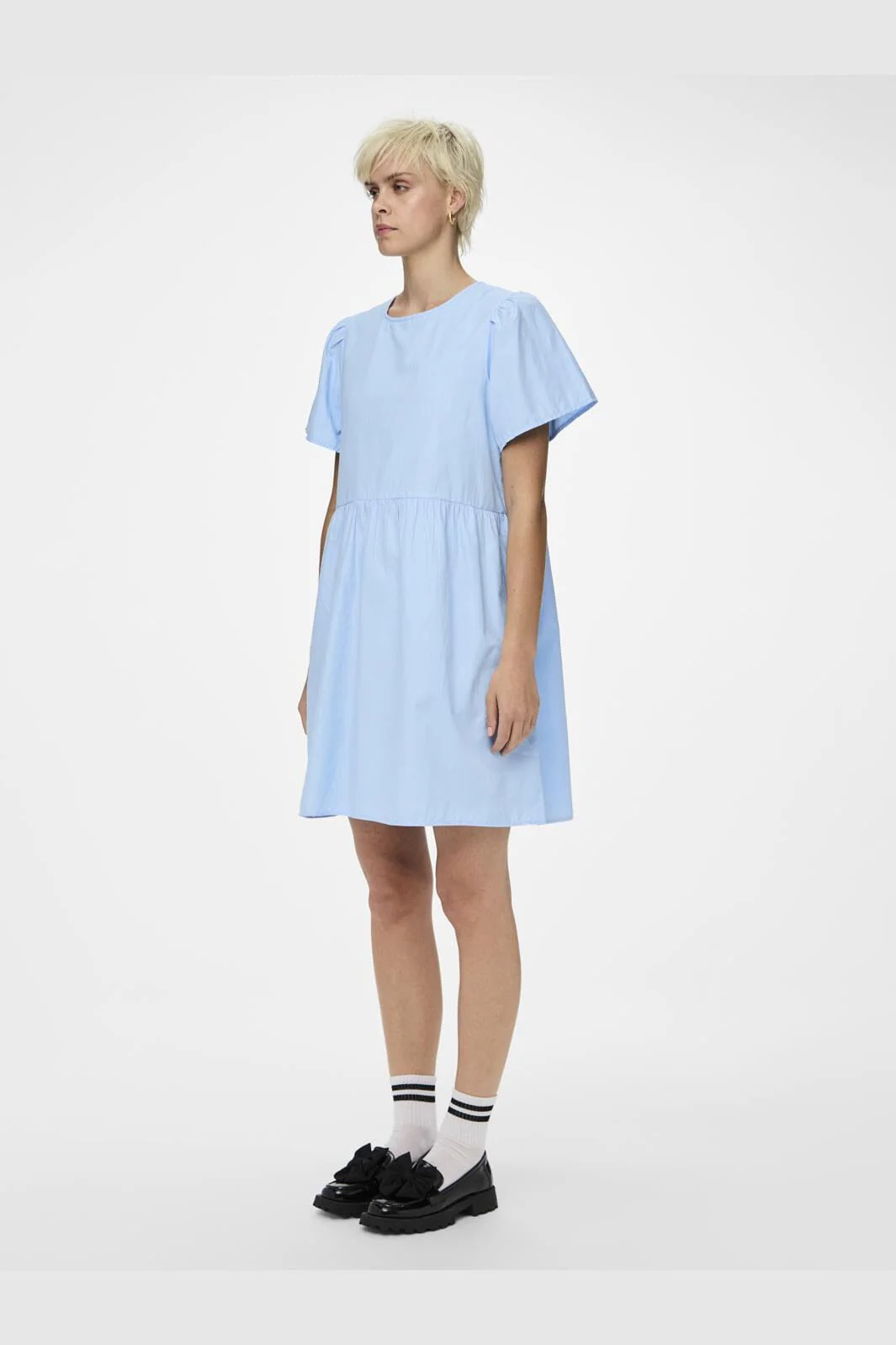 Pieces Pcula Ss O-Neck Reversible Bow Dress 4704158 dutch canal