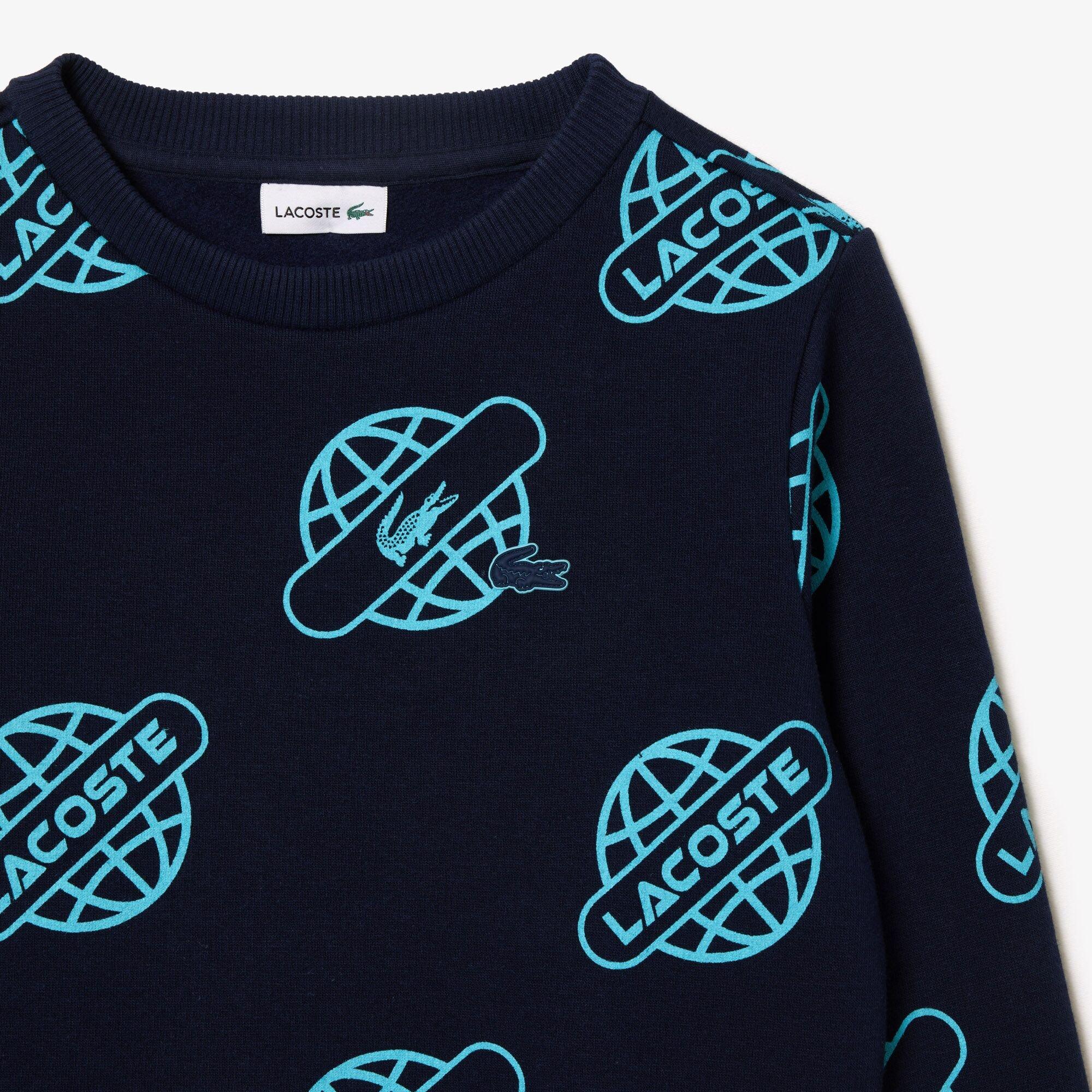 Lacoste Globe Print Sweatshirt