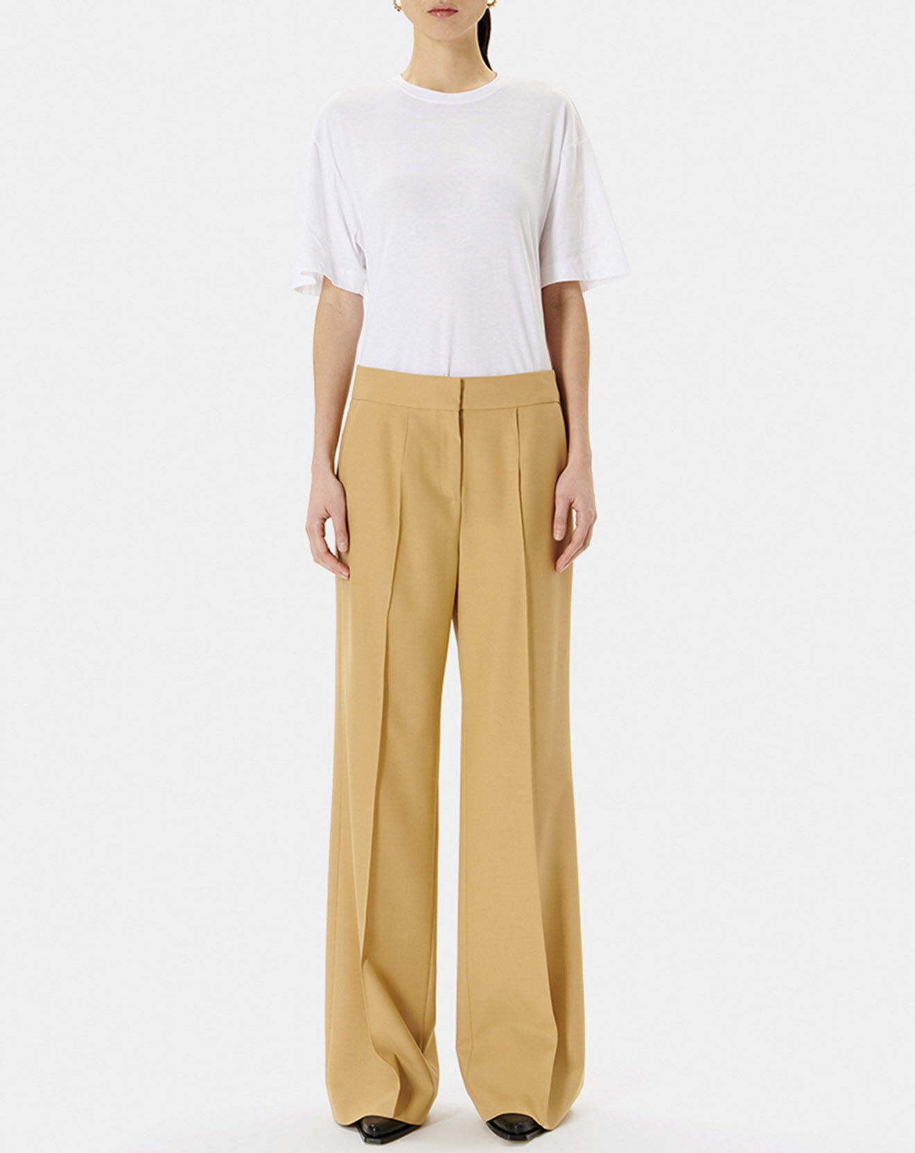 Zapa Pantalon en Laine mélangée Pervenche noisette