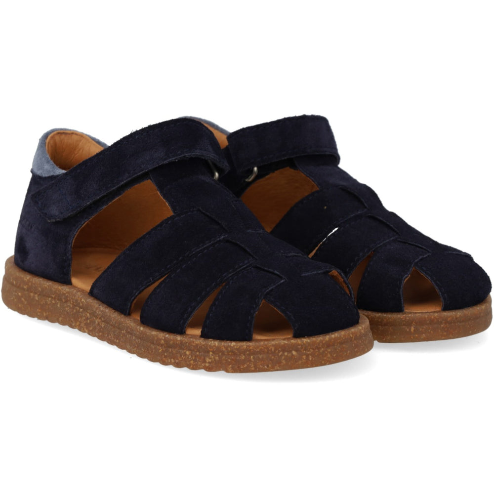 Køb Angulus Navy/Blue Fog Sandal Med Justerbar Velcrolukning