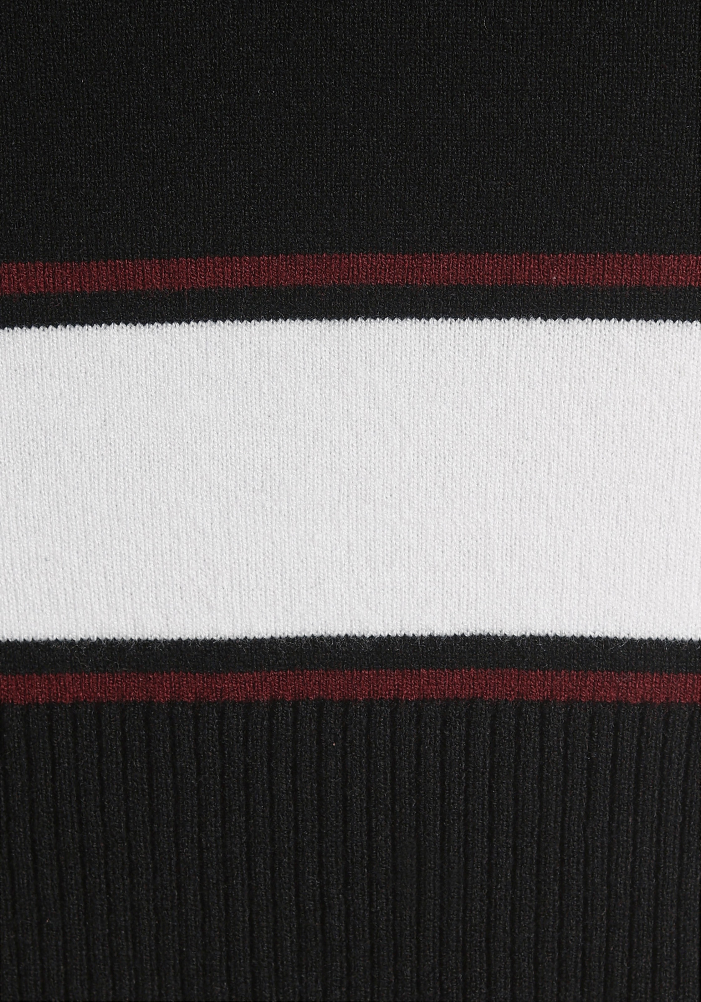 AJC Strickkleid mit Kontraststreifen aus weicher Viskosemischung