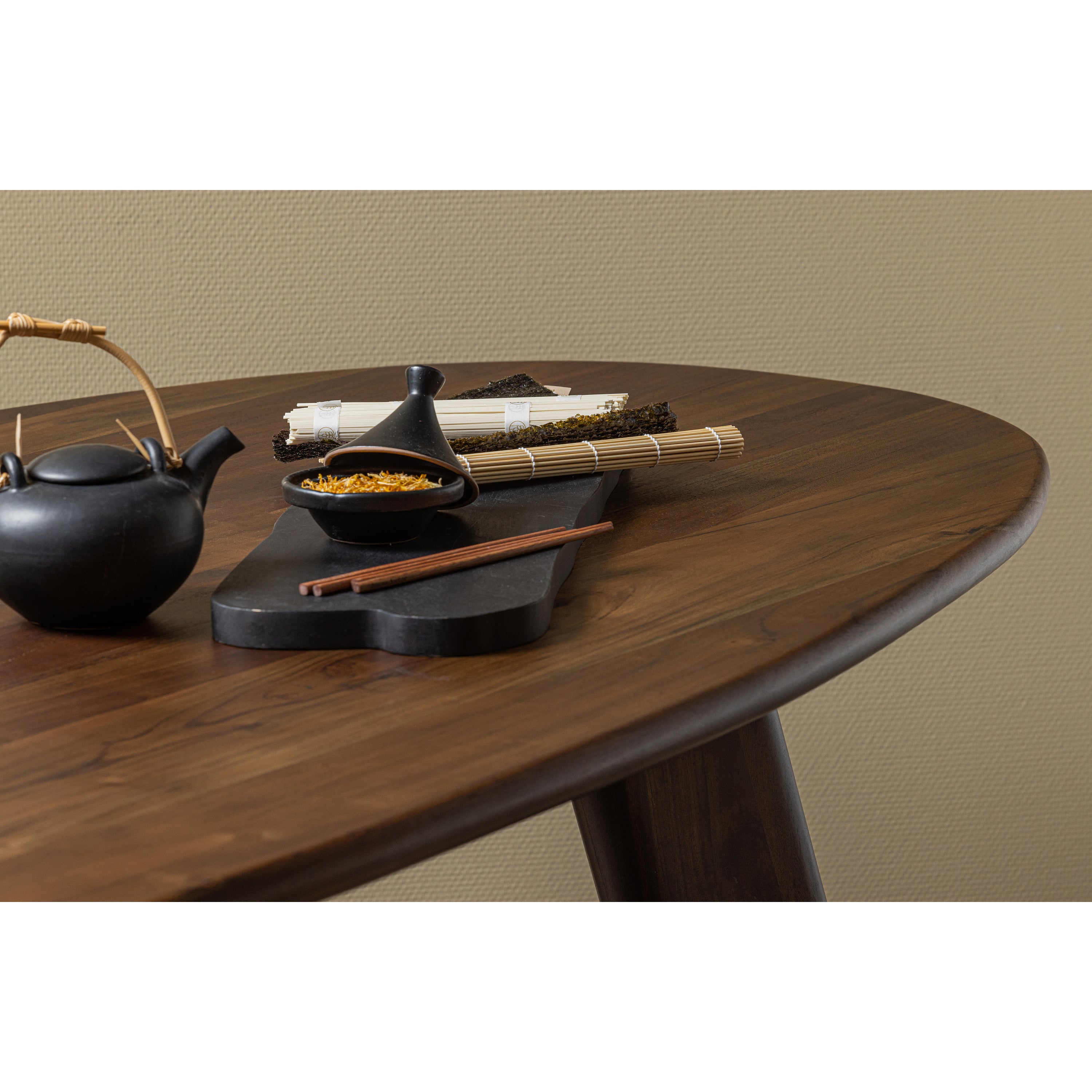 WOOOD Roundly Eettafel - B 160 x D 110 cm