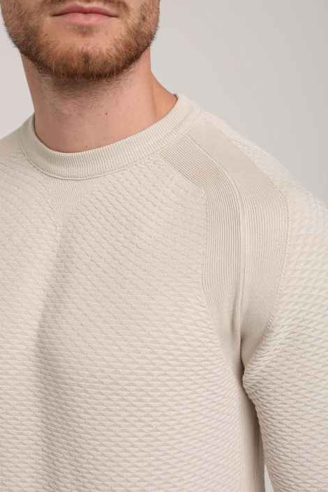 Gabbiano beige heren trui