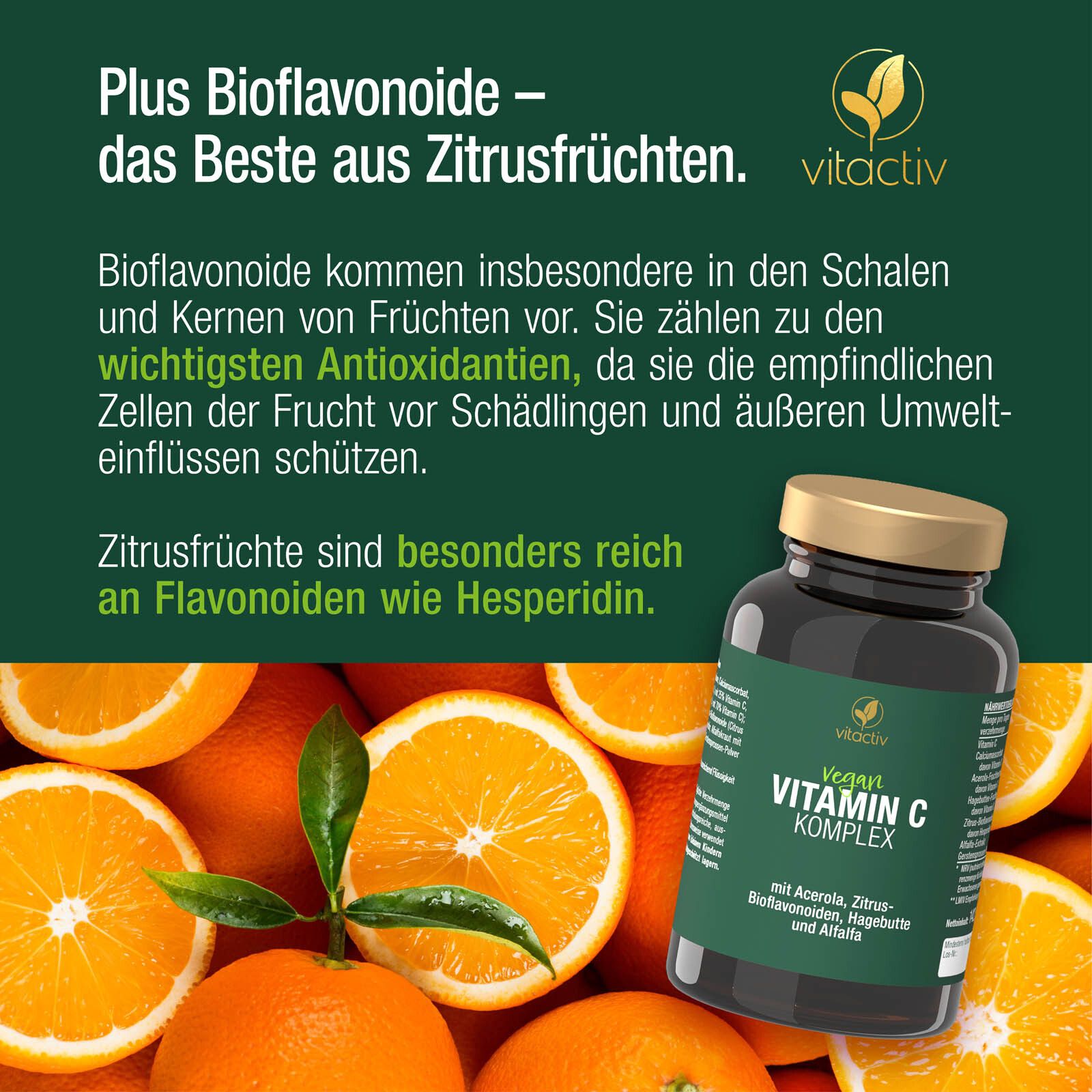 vitactiv VITAMIN C KOMPLEX Tablette vegan