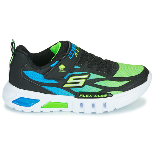 Skechers - FLEX-GLOW Negro / Azul / Verde