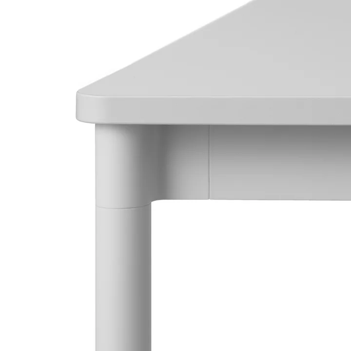 Muuto - Base Table 190 x 85 cm, schwarz / Eichenplatte / Sperrholzkante