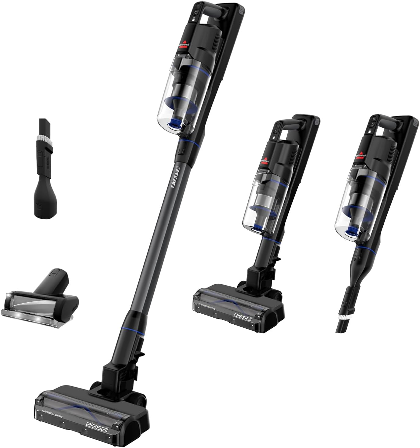 Bissell PowerClean FurGuard, Akku Staubsauger, 280W Motor, Selbstreinigende Bürstenrolle, FurFinder-Licht, Staubsauger Kabellos, Freistehend, HEPA-Filter, 2500 mAh Wechselakku, 50 min Laufzeit, 4091N