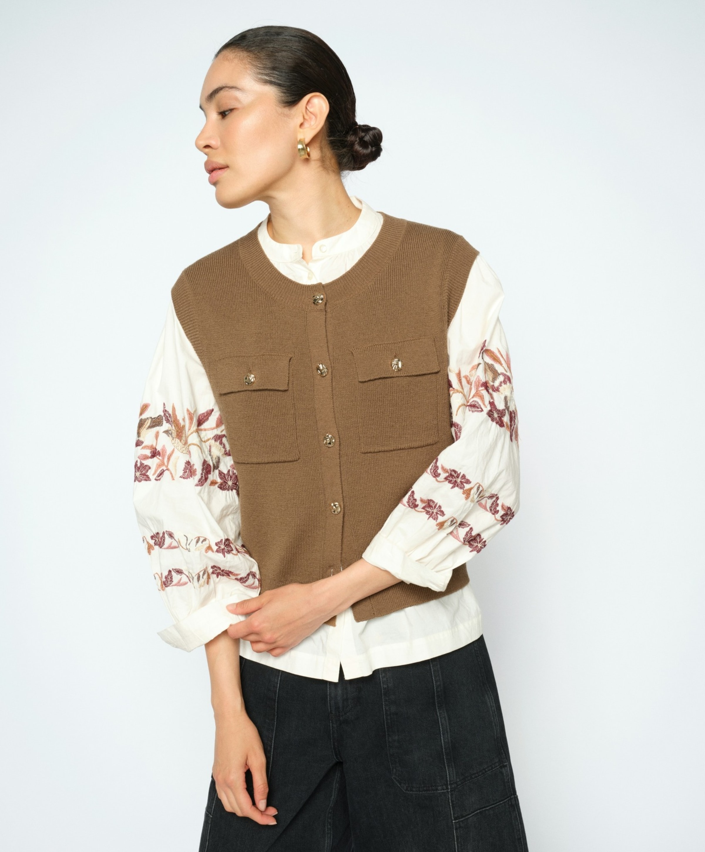 Mos Mosh Dames gilet bruin