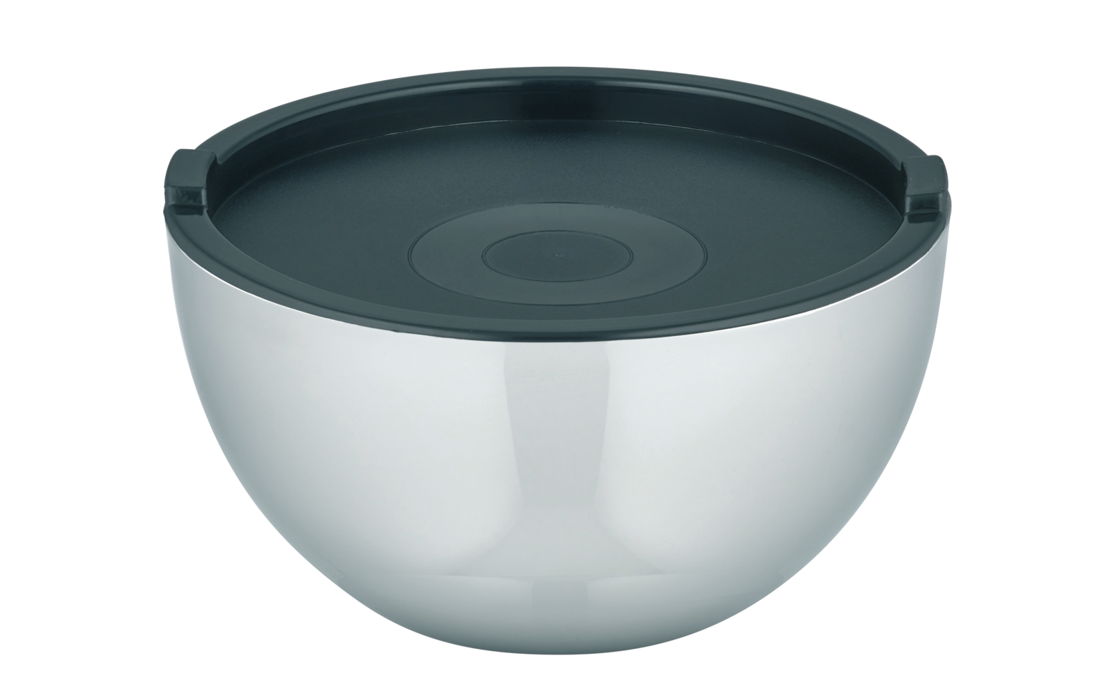 Elo Basic doppelwandige Schüssel silber schwarz 17 cm