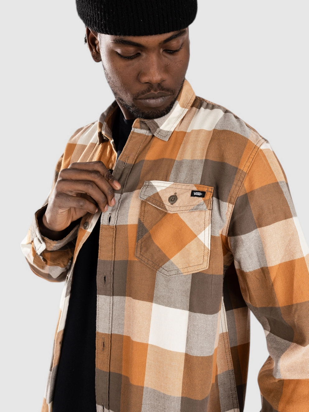 Vans Box Flannel Classic Shirt bungee cord/brown sugar