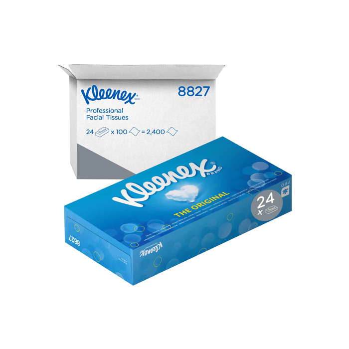 8827 Kleenex Facial Tissue 24x100st Standaard / Wit (8827)