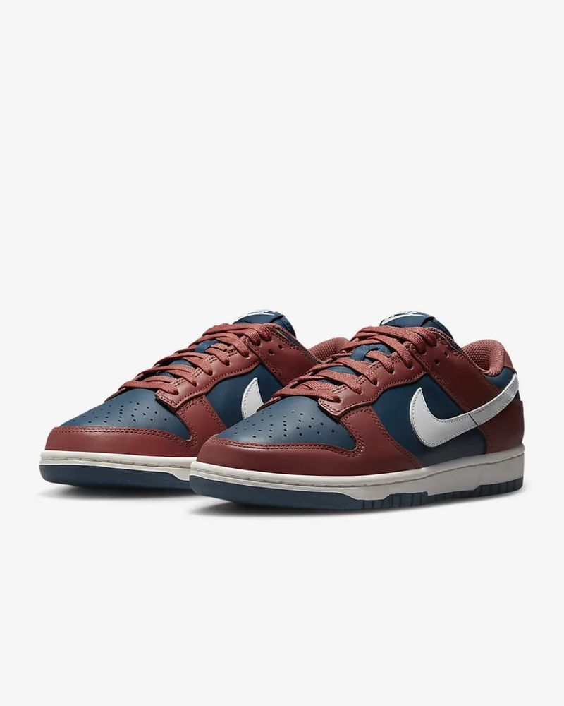 Chaussures Nike Dunk Low Rouge & Bleu pour femme