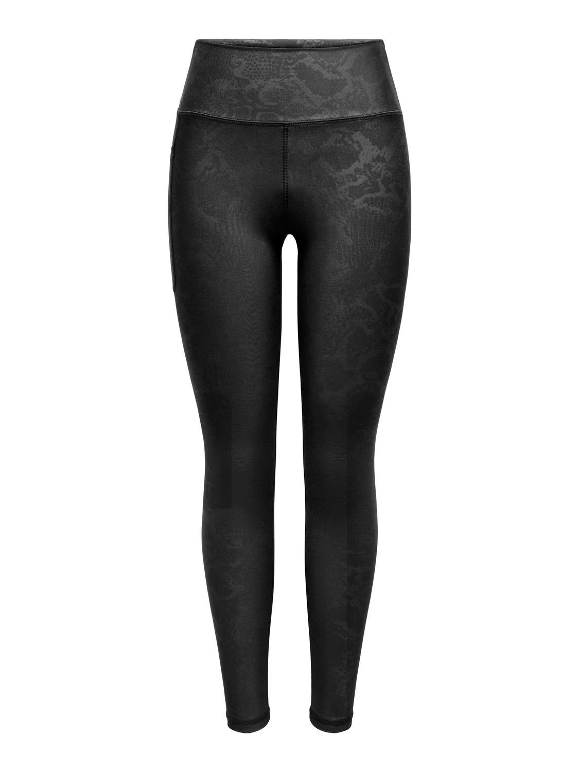 ONPJAM-2-SNAKE Enger Schnitt Sportleggings Black