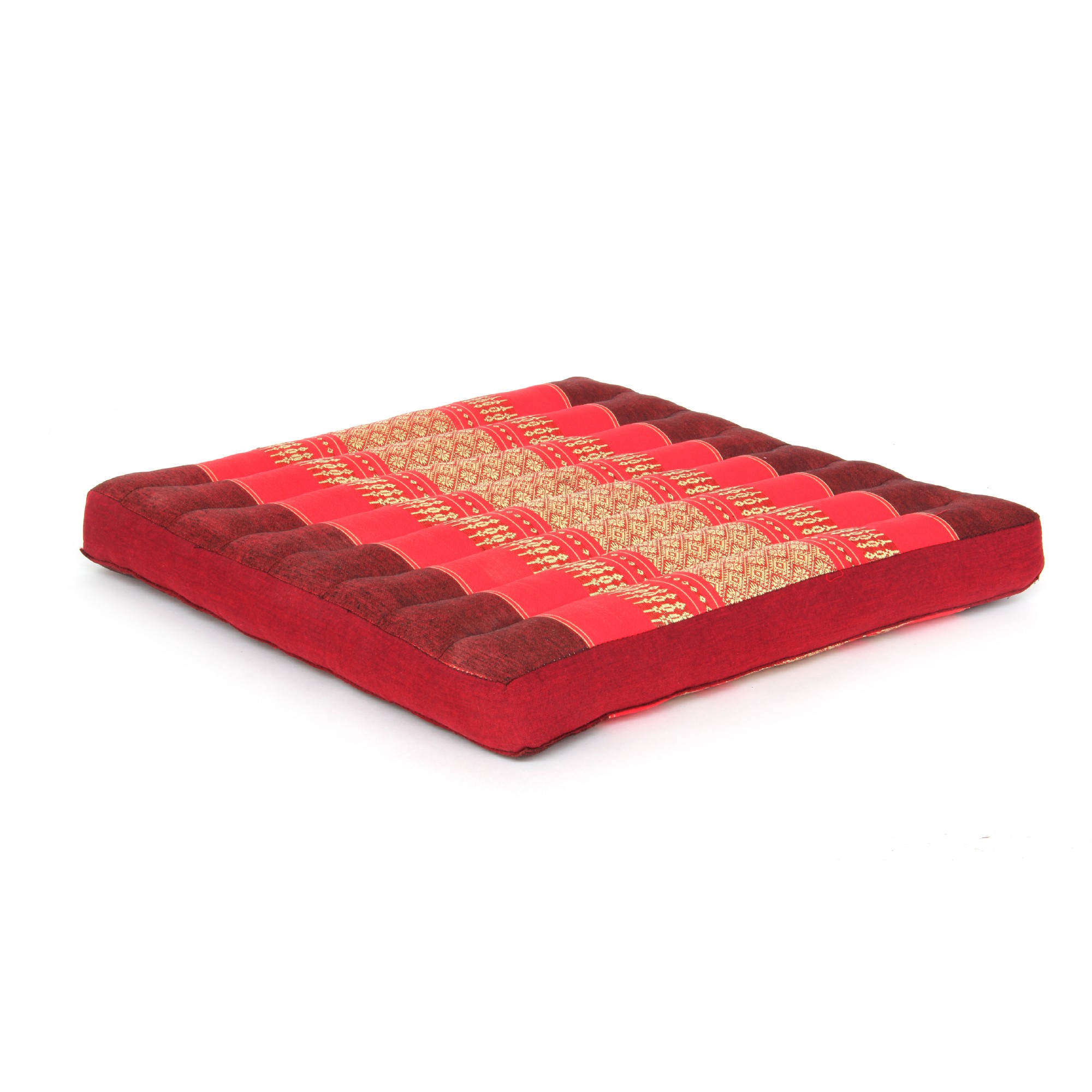 Kapok-Kissen, rot, B 50 cm, L 50 cm, H 5 cm von fischer's lagerhaus