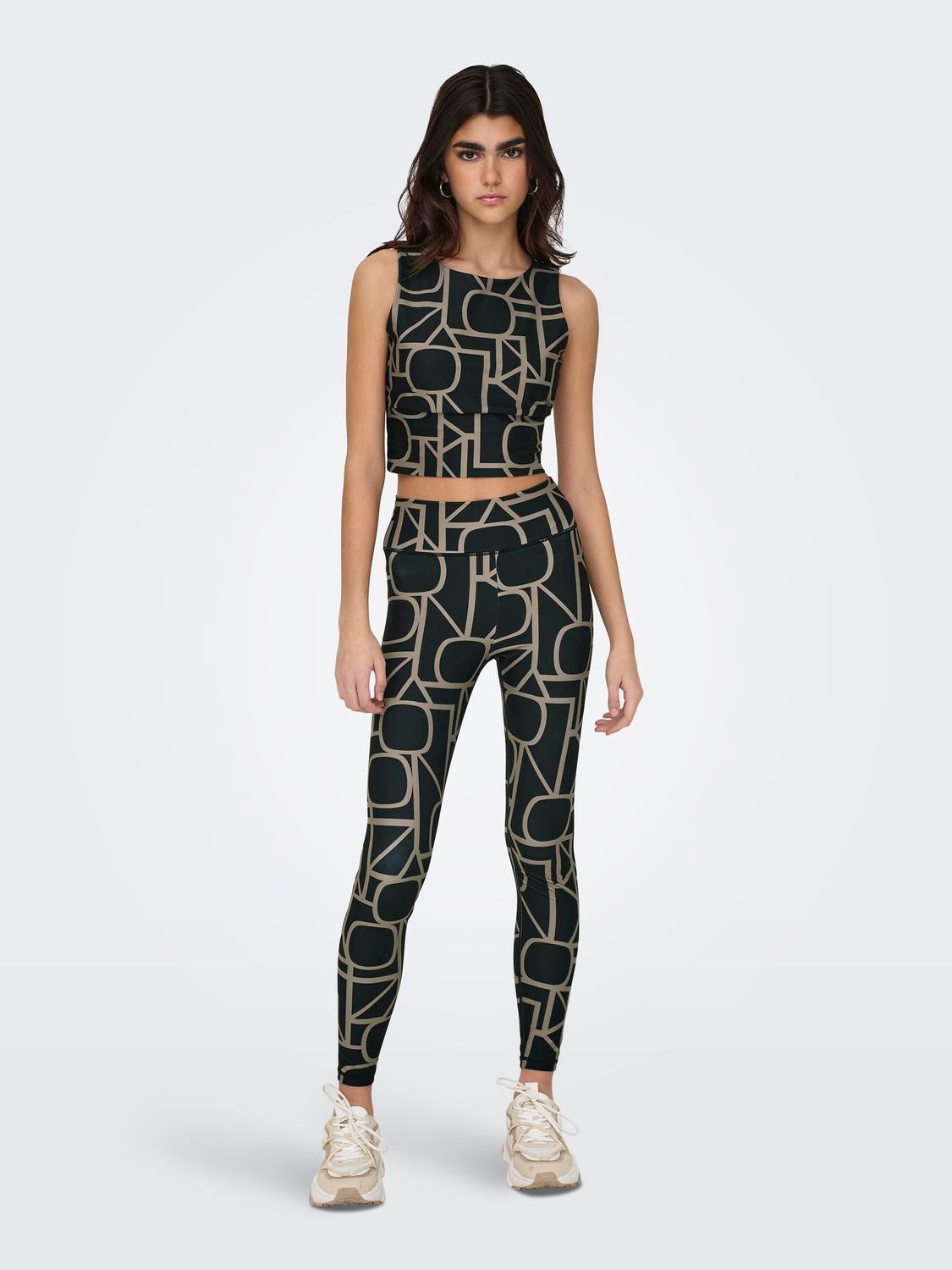 ONPFONT-2 Hohe Taille Skinny Fit Sportleggings Black