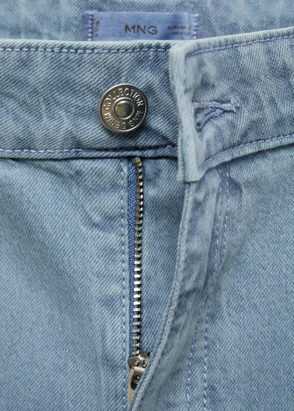 MANGO TEEN wide leg jeans middenblauw