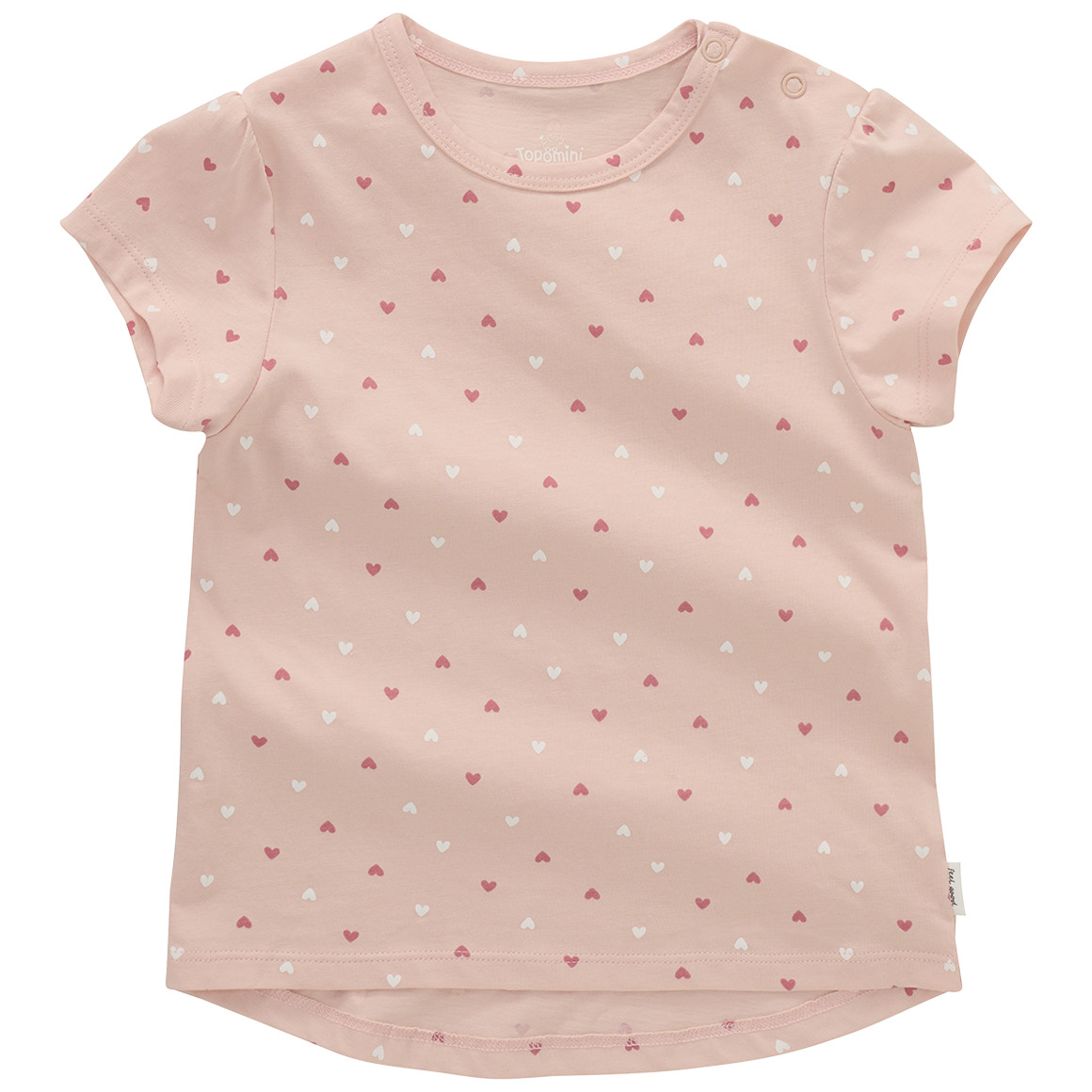 Topomini Baby T-Shirt mit Herzchen rosa