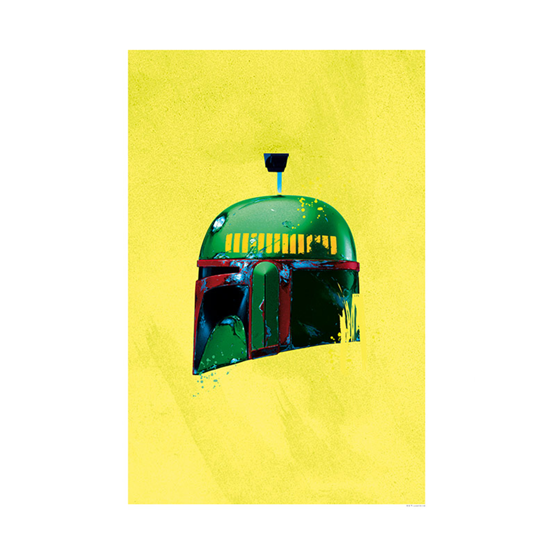 Wandbild STAR WARS CLASSIC HELMETS BOBA - 50x70 cm