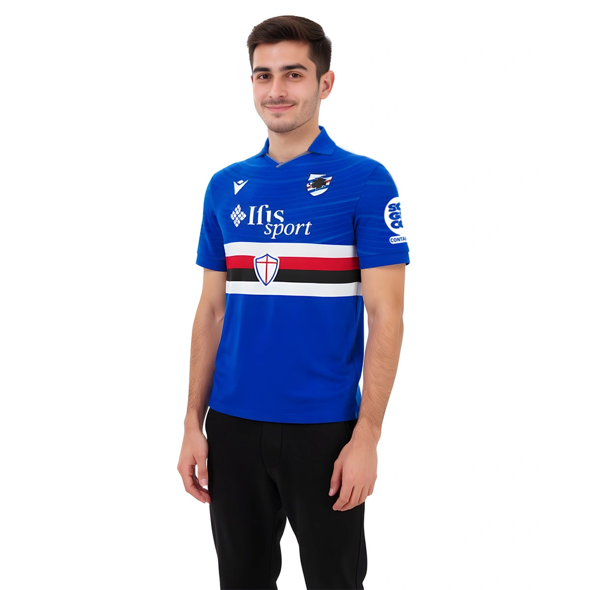 Camisola Macron UC Sampdoria Primeiro Equipamento 2025-2026