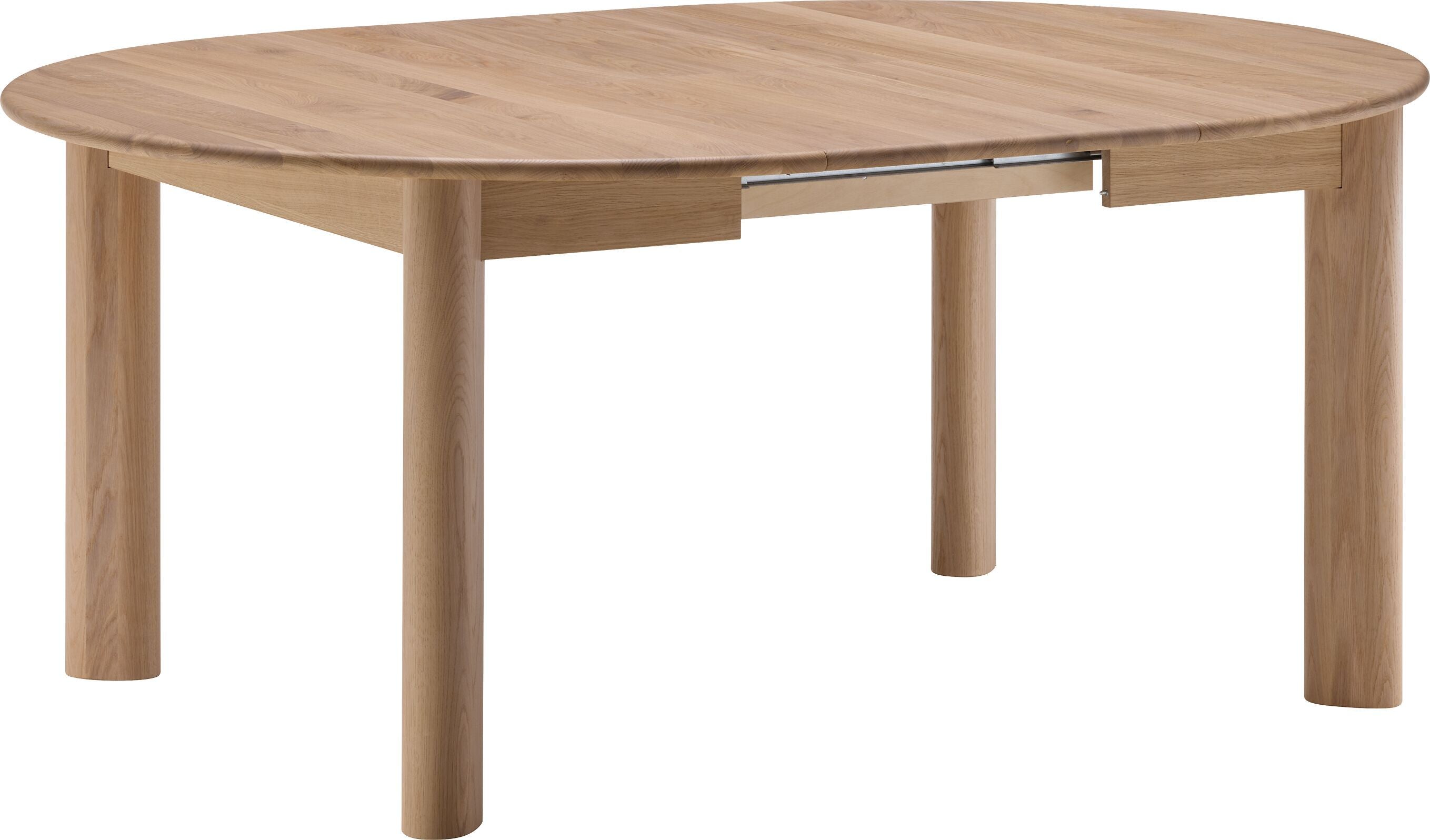PURO Ausziehtisch - Eiche weiss / H: 75.0 cm