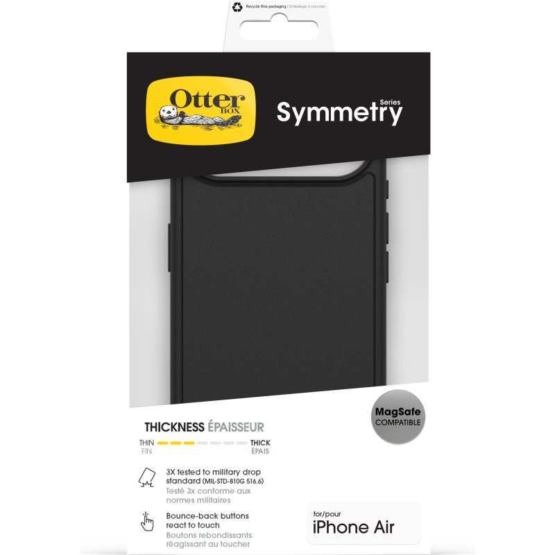 OtterBox Symmetry MagSafe Series pour Apple iPhone Air, noir