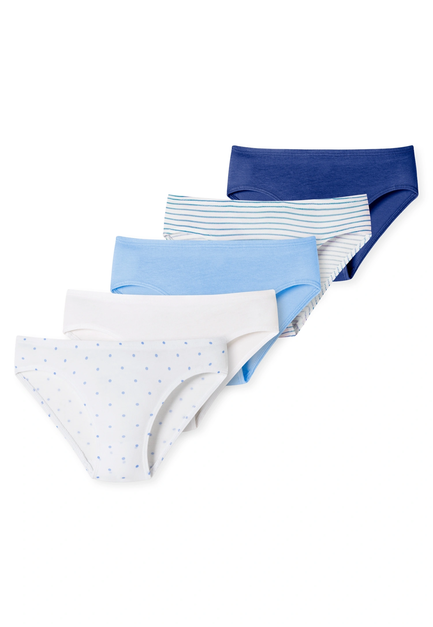Slips DOTS&STRIPES 5er Pack in blau/weiß