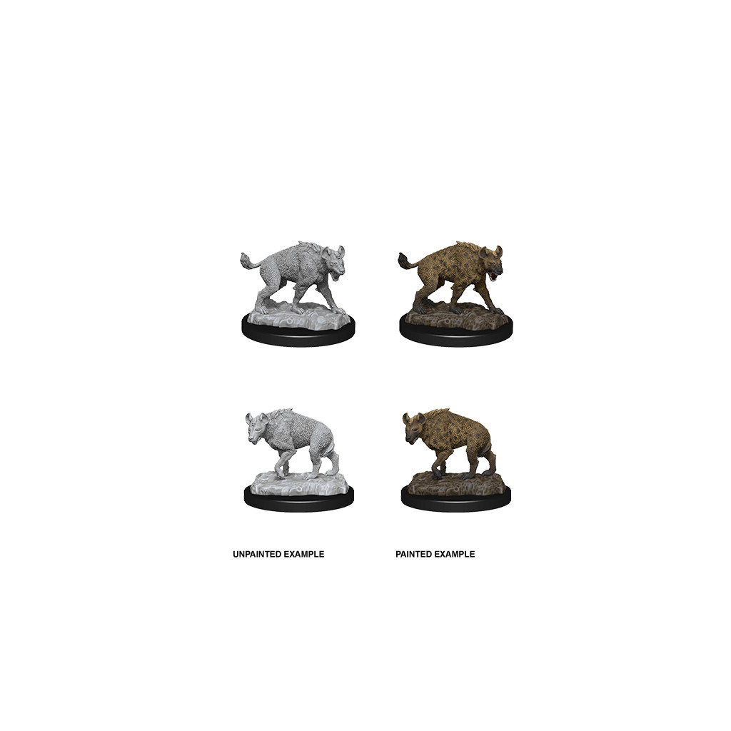 Wizkids Deep Cuts Unpainted Miniatures:Hyenas