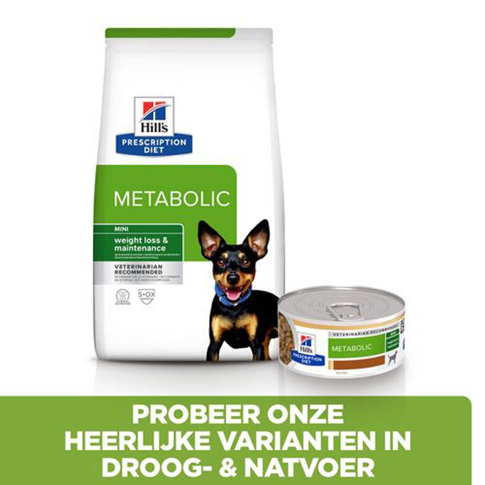 Hill's Prescription Diet Metabolic Mini - Hondenvoer - 9000 Gram - kip
